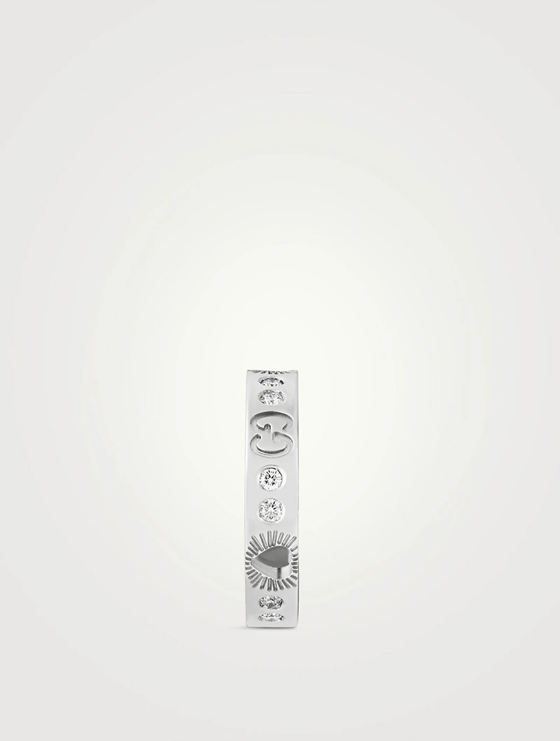 Icon 18K Hearts Ring With Diamonds