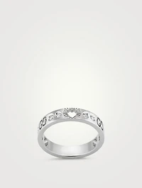 Icon 18K Hearts Ring With Diamonds