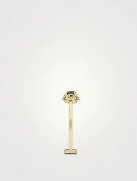 Interlocking G 18K Gold Ring With Tourmaline
