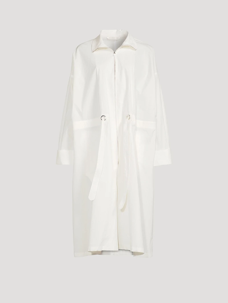 Paper Cotton Drawstring Coat