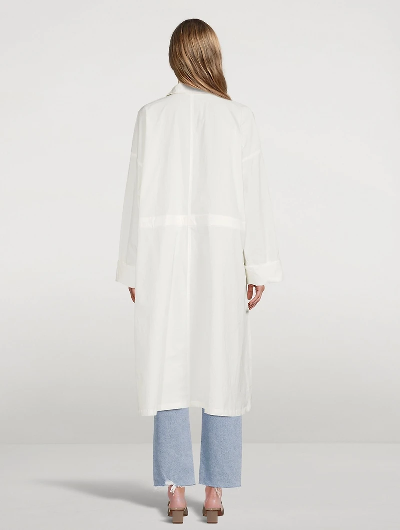 Paper Cotton Drawstring Coat