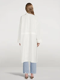Paper Cotton Drawstring Coat