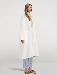 Paper Cotton Drawstring Coat