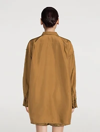 Embroidered Silk Shirt