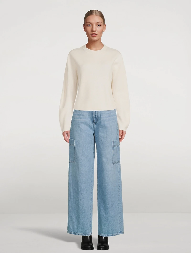 High-Rise Baggy Cargo Jeans
