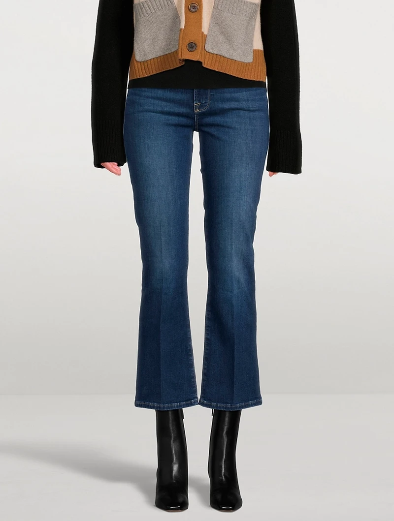 Le Crop Mini Degradable Bootcut Jeans