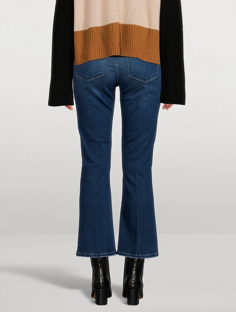 Le Crop Mini Degradable Bootcut Jeans