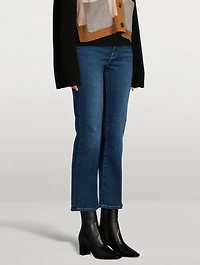 Le Crop Mini Degradable Bootcut Jeans