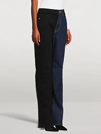 Le Jane High-Waisted Colourblock Jeans