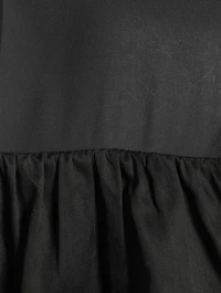 Sheer Inset Silk Blouse