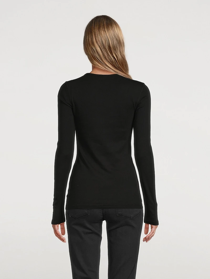 Essential Rib Long-Sleeve T-Shirt