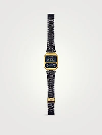 PAC-MAN Casio Vintage Resin And Stainless Steel Watch