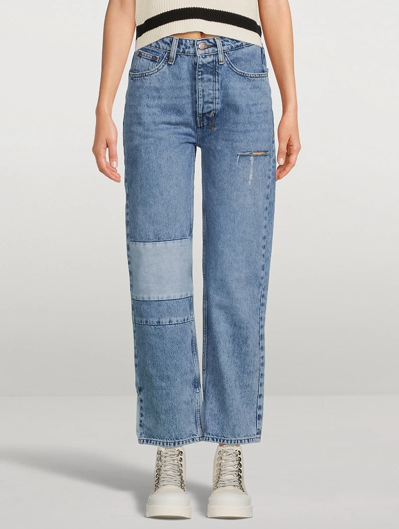 Brooklyn Reversed Straight-Leg Jeans