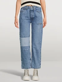 Brooklyn Reversed Straight-Leg Jeans