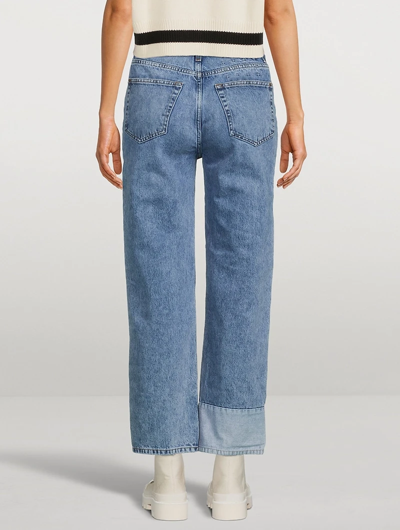 Brooklyn Reversed Straight-Leg Jeans
