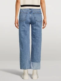 Brooklyn Reversed Straight-Leg Jeans