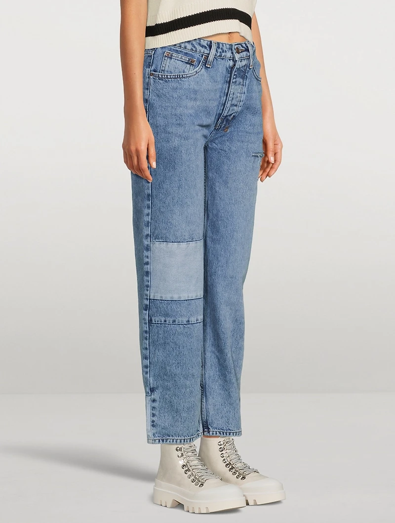 Brooklyn Reversed Straight-Leg Jeans