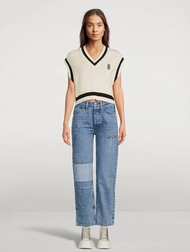 Brooklyn Reversed Straight-Leg Jeans