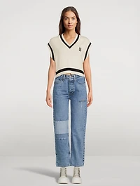 Brooklyn Reversed Straight-Leg Jeans