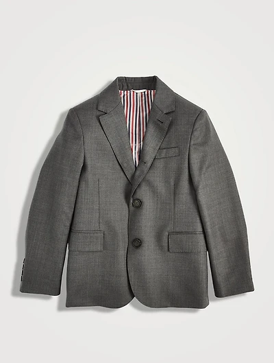 Wool Single-Breasted Blazer