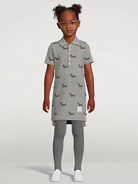 Knit Pique Polo Dress Hector Print