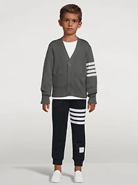 Milano Stitch Cotton V-Neck Cardigan