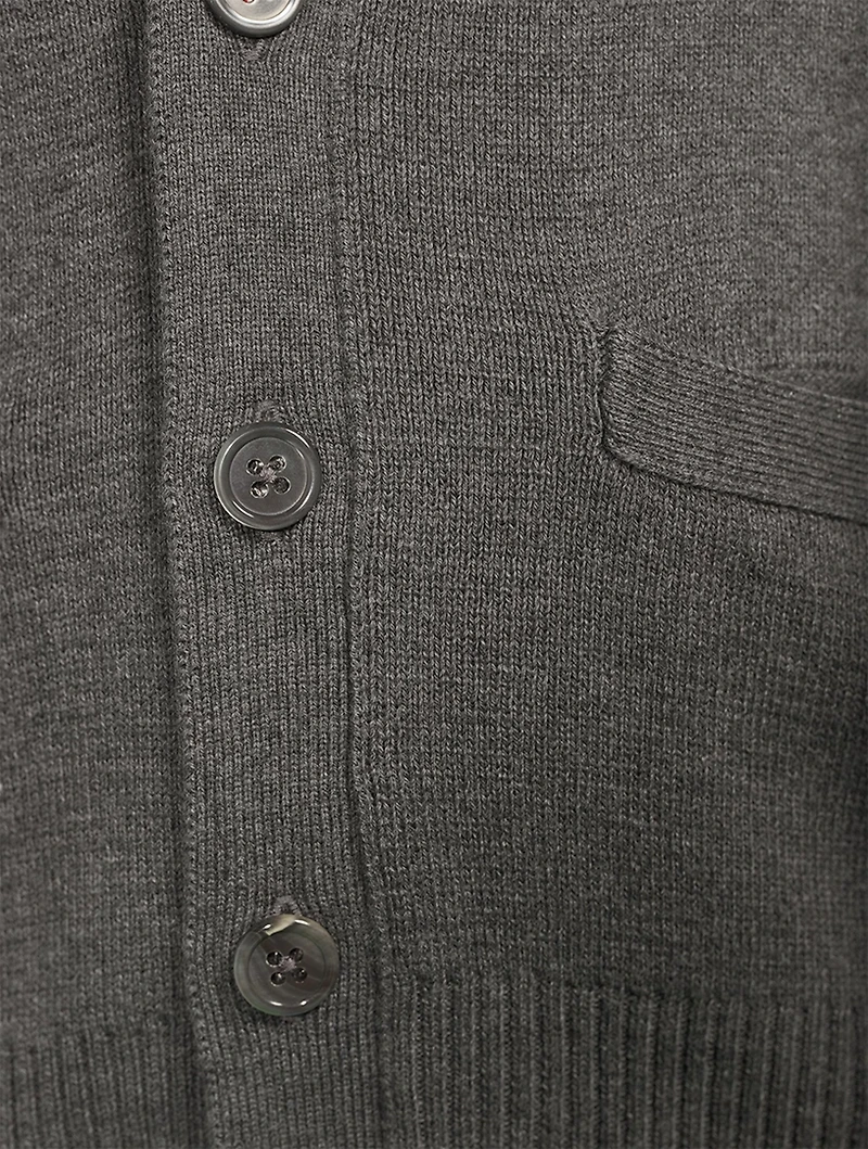 Milano Stitch Cotton V-Neck Cardigan