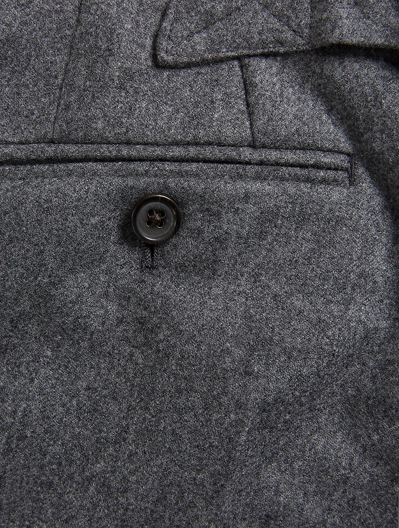 Wool Flannel Tonal Engineered 4-Bar Pants