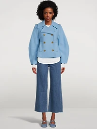 Puff-Sleeve Peacoat