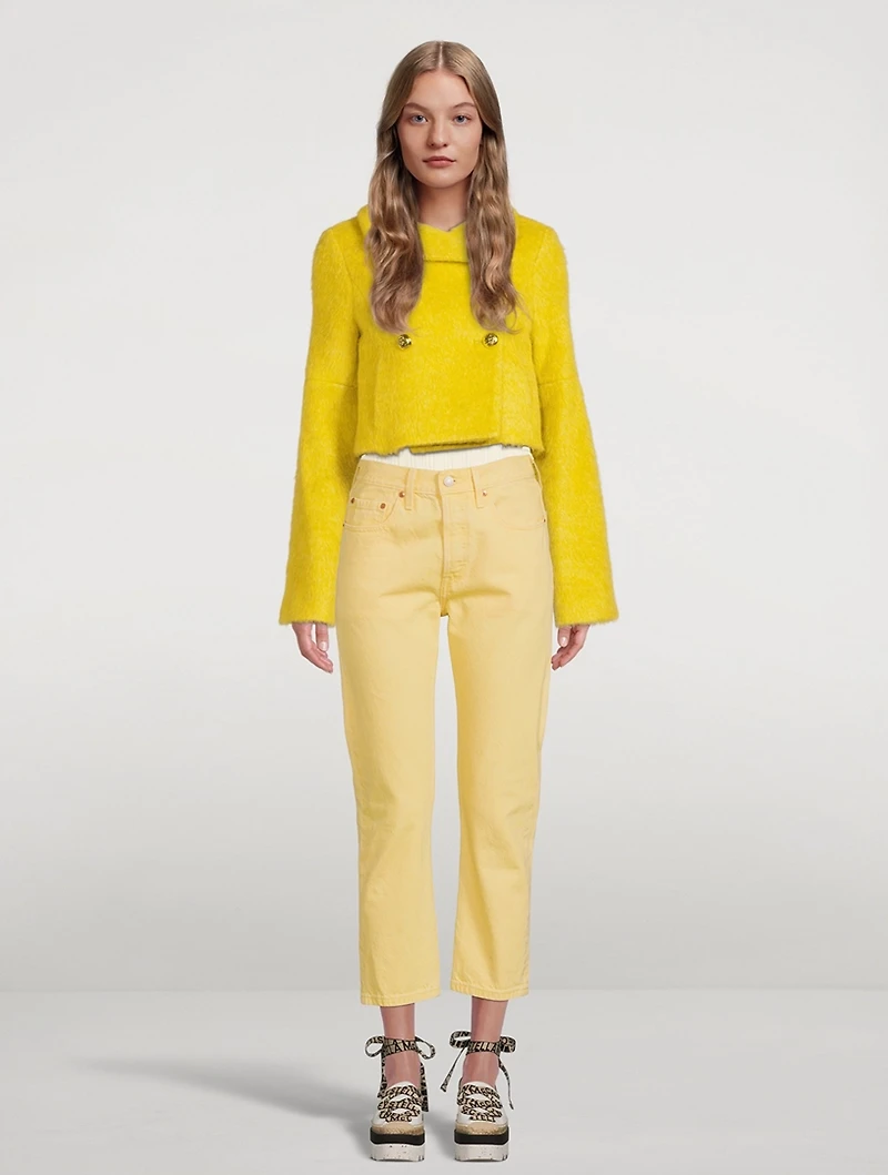 Cropped Portrait-Neck Jacket