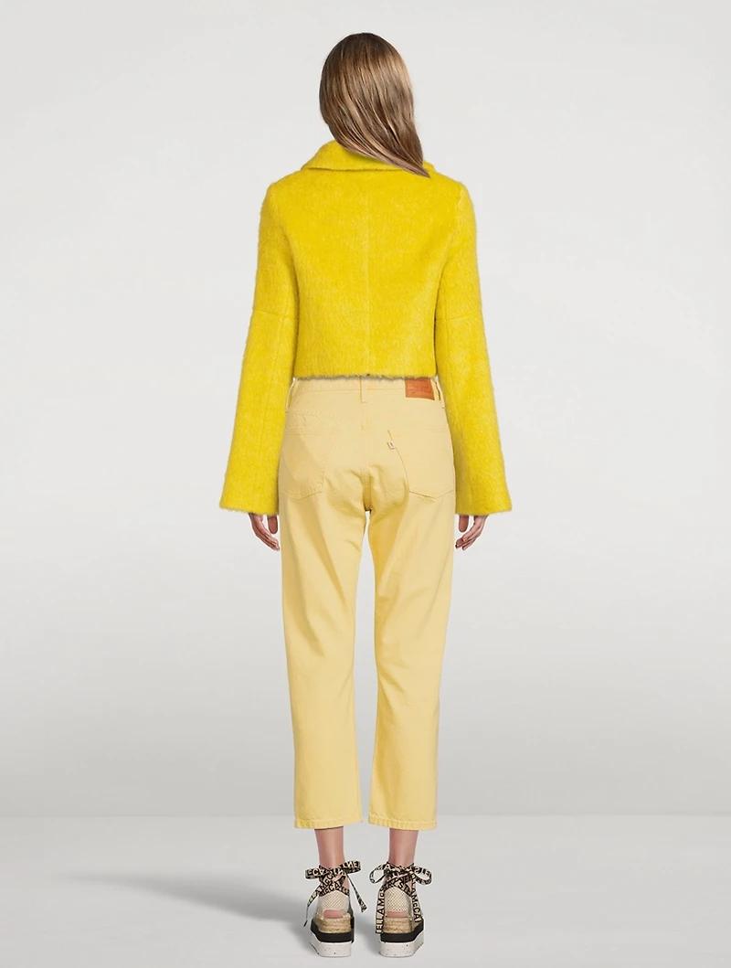Cropped Portrait-Neck Jacket