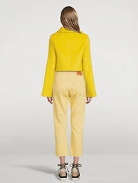 Cropped Portrait-Neck Jacket