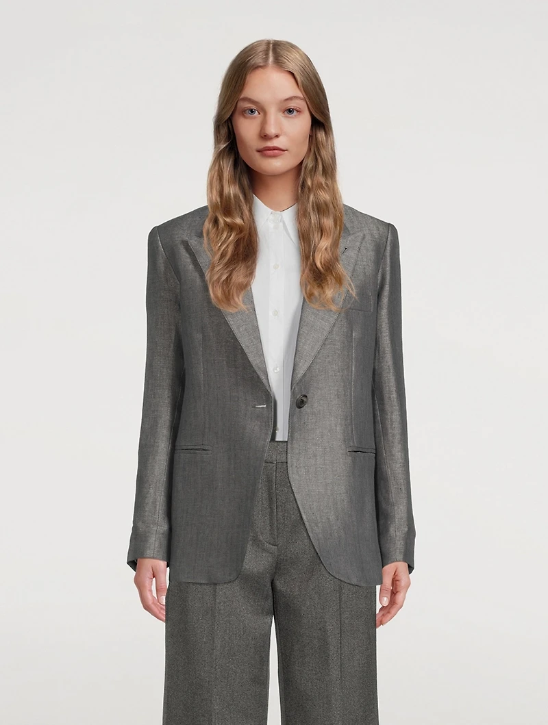 90s Herringbone Blazer