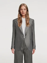 90s Herringbone Blazer
