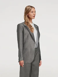 90s Herringbone Blazer