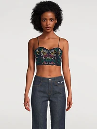 Embroidered Bustier