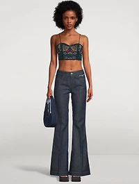 Embroidered Bustier