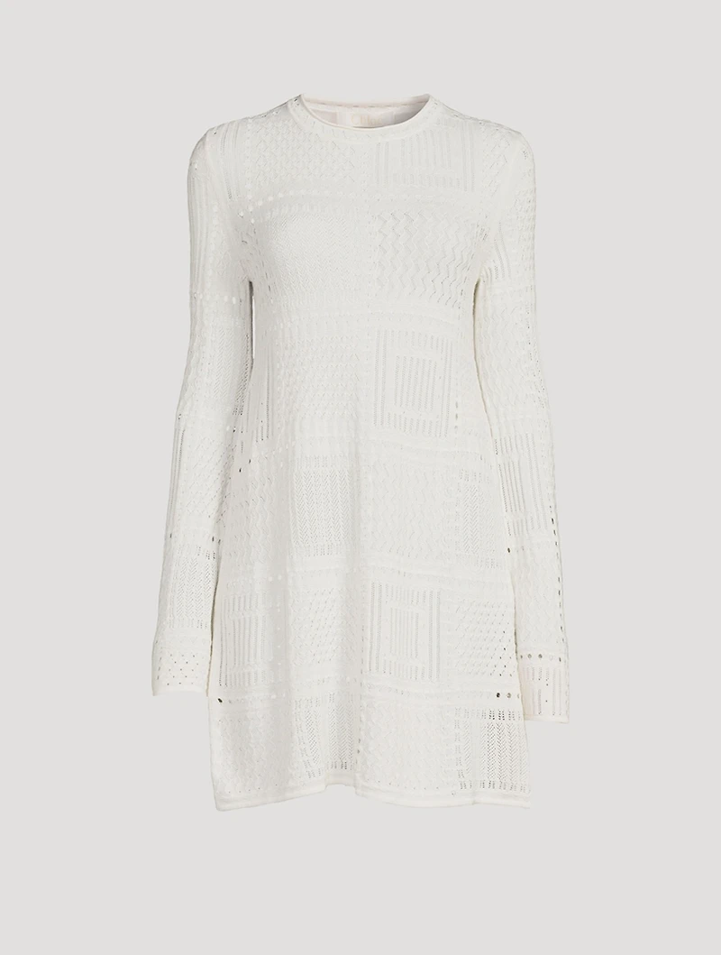 Handkerchief Crochet Mini Dress