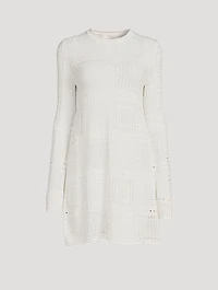 Handkerchief Crochet Mini Dress