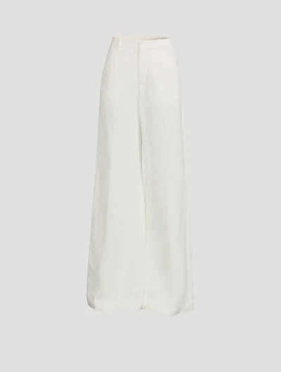 Wide-Leg Linen Trousers