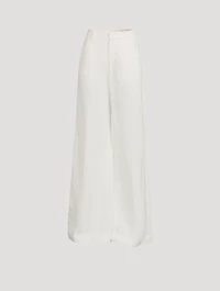 Wide-Leg Linen Trousers
