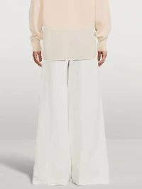 Wide-Leg Linen Trousers