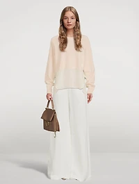 Wide-Leg Linen Trousers