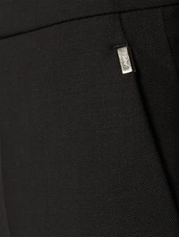 Stretch-Wool Cropped Trousers
