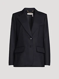 Wool Canvas Blazer