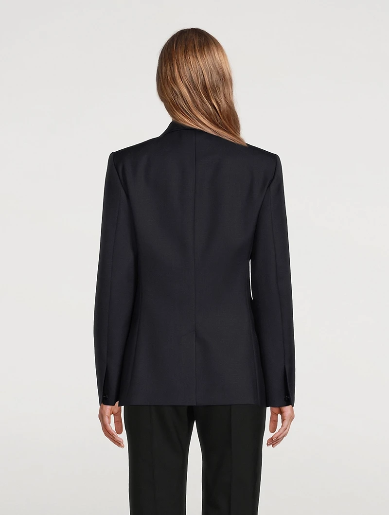 Wool Canvas Blazer