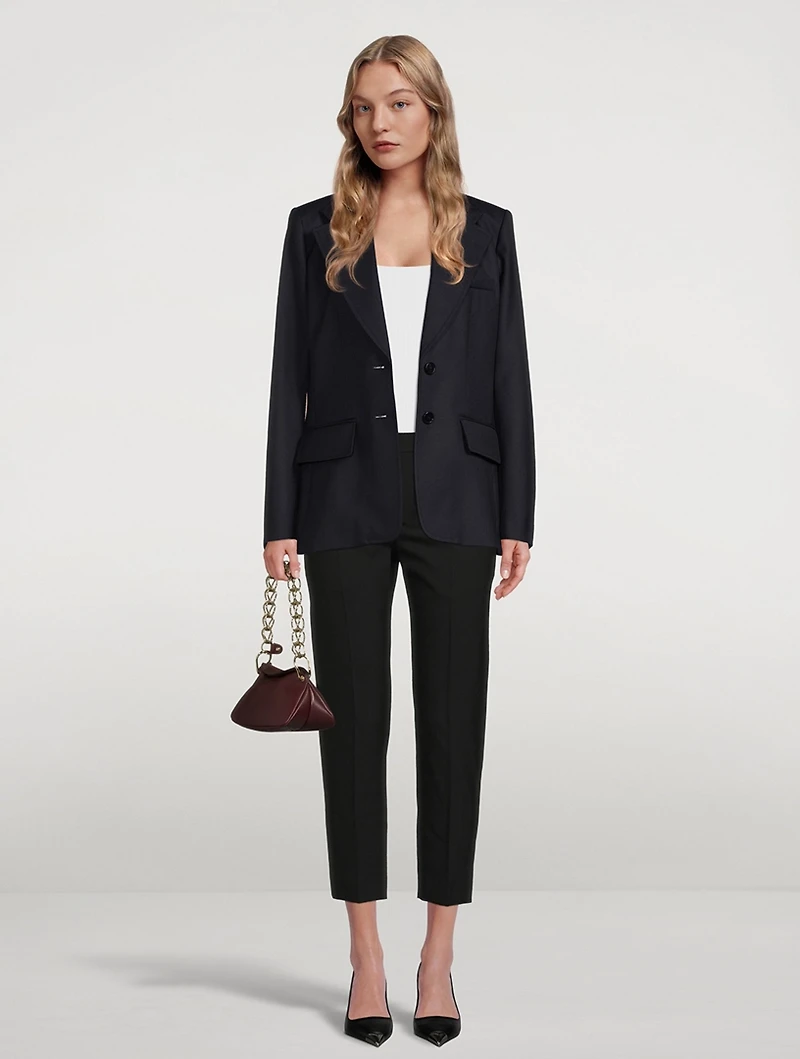 Wool Canvas Blazer