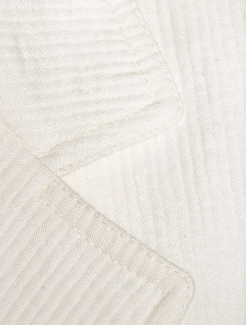 Side-Tie Linen Jacket