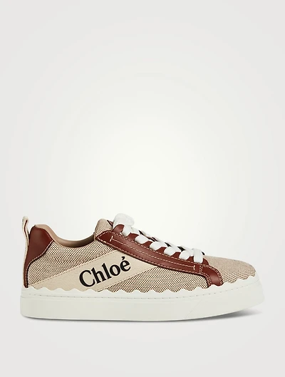 Lauren Canvas And Leather Sneakers