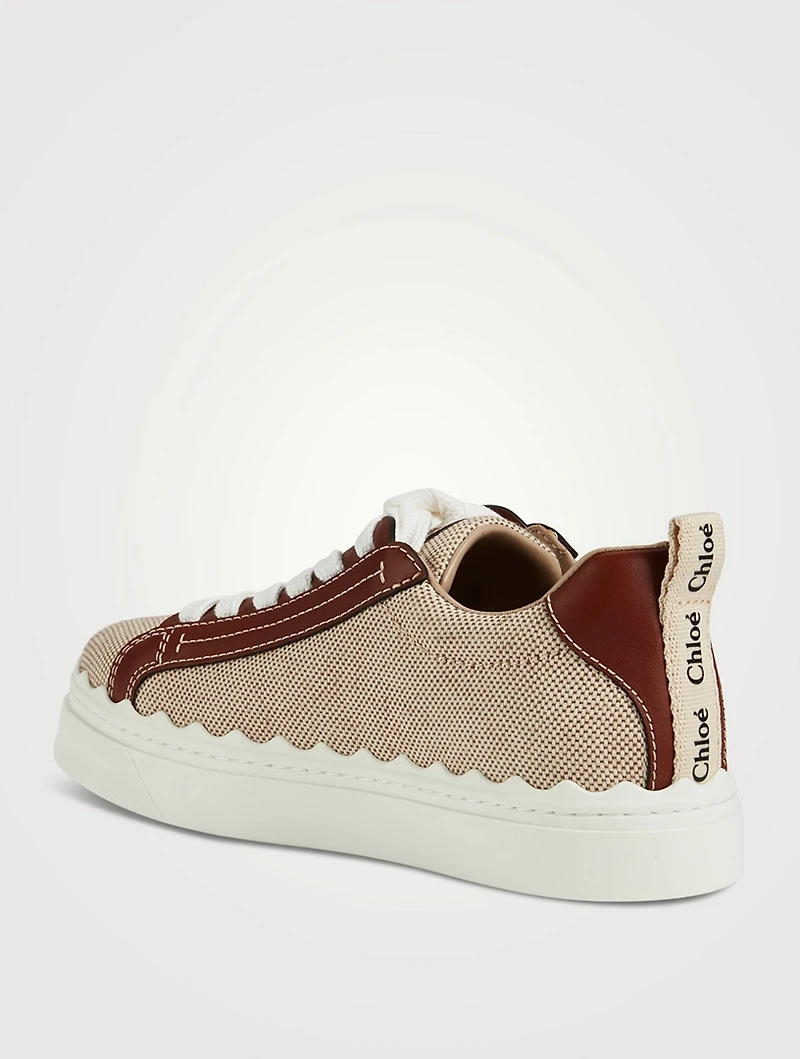 Lauren Canvas And Leather Sneakers